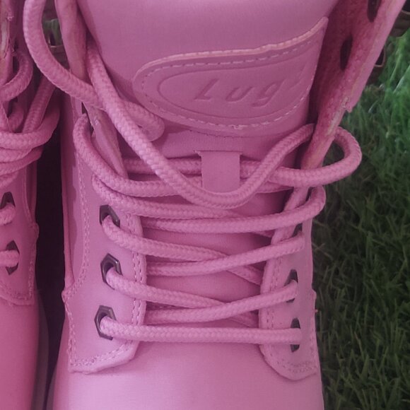 LUGZ PinK "Slip Resistant" Work-Boots: Size 7 Outdoor/Hike/Walking - Picture 7 of 9